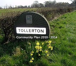 Tollerton road sign